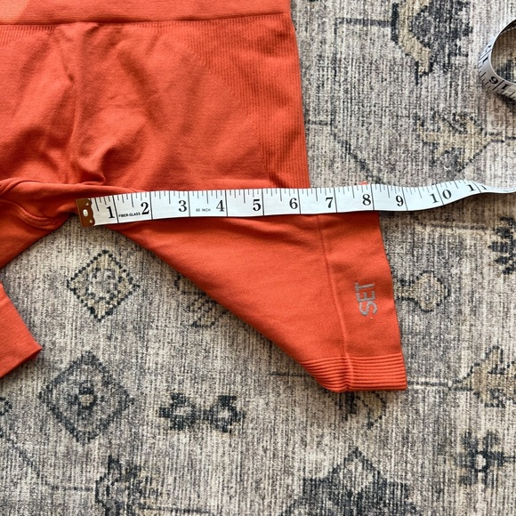 SET ACTIVE women’s seamless bra and biker shorts set size M/L top, XS/S shorts - Picture 6 of 8